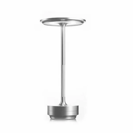 Rechargeable LED table lamp, cordless dimmable touch desk light for bedroom, dining and patio, water-resistant