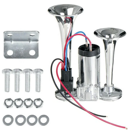 Train Horn for Trucks, Dual Trumpet 12V Electric Air Horn Kit – image 6