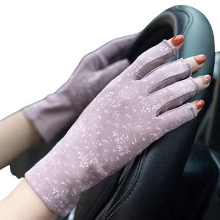 UV Protection Gloves for Women, Fingerless Gloves for Driving and Cycling – image 10