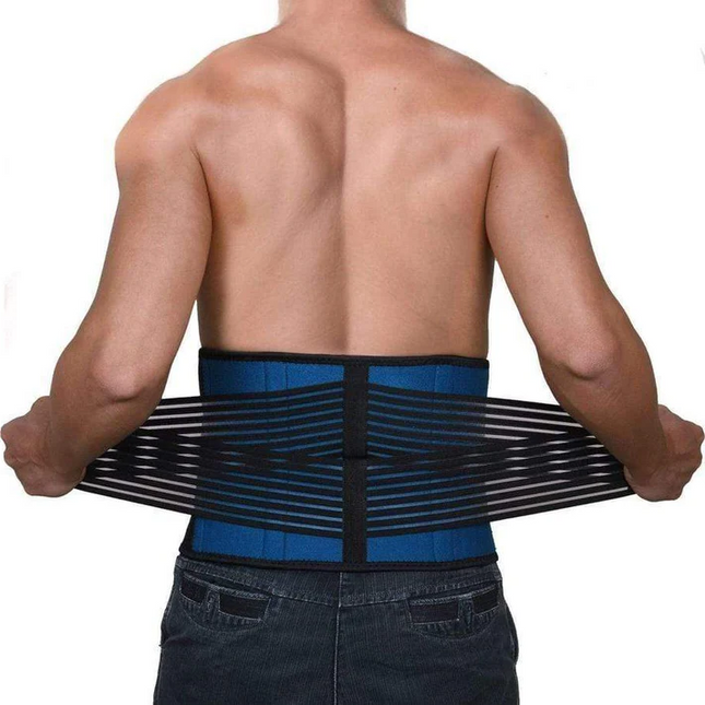 Back Brace for Lower Back Pain, Neoprene Lumbar Support Belt with Double Pull Compression
