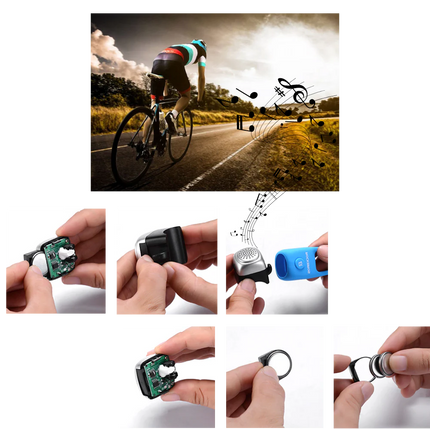 Loud Bike Horn with 3 Ringtones, Waterproof Electric Bicycle Bell with Silicone Cover – image 7