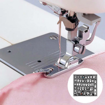 Sewing Machine Presser Feet 42 Piece Set with Invisible Zipper Foot and Roller Foot – image 4