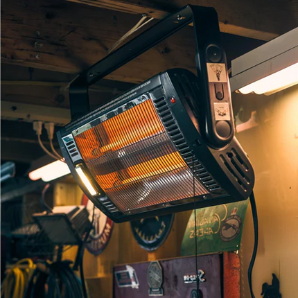 Outdoor Heater for Patio, Wall Mounted Electric Patio Heater, Garage Heater with 2 Heat Settings, 1500W Heat Lamp
