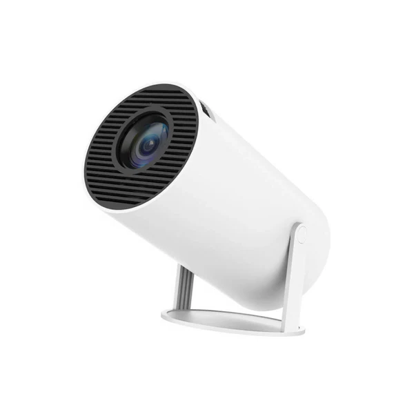 Portable Projector with WiFi 6 and Bluetooth, Mini Projector with Android OS, Movie Projector with 180 Degree Swivel