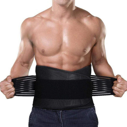 Back Brace for Lower Back Pain, Neoprene Lumbar Support Belt with Double Pull Compression, Back Support Brace for Work