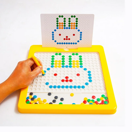 Magnetic Drawing Board for Kids, Montessori Toy with Magnetic Pen, Doodle Board, Fine Motor Skills Toy for Ages 3 and Up