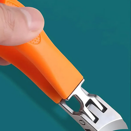 Wide Jaw Nail Clipper with Anti-Splash Catcher, Heavy Duty Stainless Steel Toenail Clippers for Thick Nails