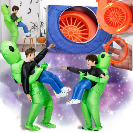 Inflatable Halloween Costume for Kids, Alien Costume with Abduction Design – image 6