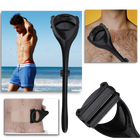 Back Shaver Tooth Shaped for Smooth Skin, Back Hair Shaver for Wet and Dry Shaving