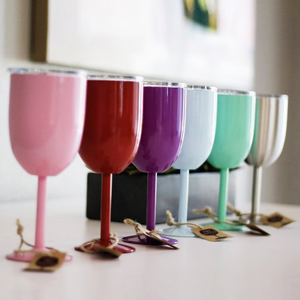 Insulated Wine Cups, Insulated Tumbler for Wine with Non Skid Base – image 11