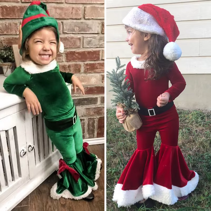 Santa Claus Costume for Kids, Children's Christmas Costume for Ages 2 to 8