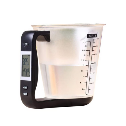 Food Scale and Liquid Measuring Cup, Digital Kitchen Scale with Thermometer – image 4
