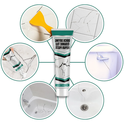 Bathtub Repair Kit, Tile Grout Repair Paste with Scraper and Sandpaper – image 9