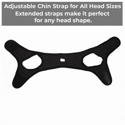 Adjustable Sleep Chin Strap with Washable Fabric