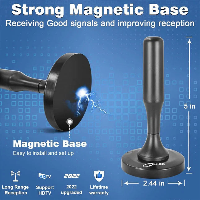 TV Antenna, Magnetic HDTV Digital Antenna Long Range
