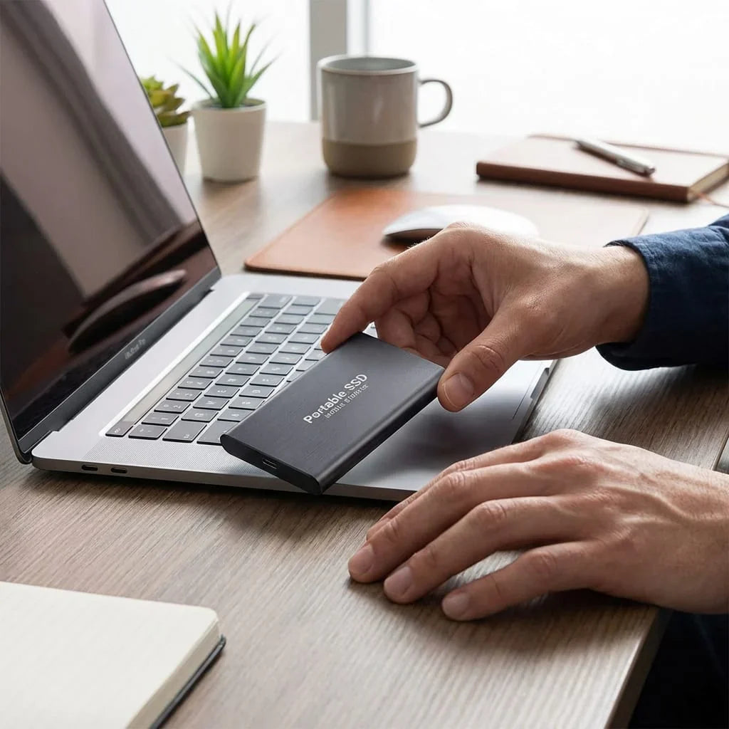 Tuzwa Portable SSD – Compact External Solid State Drive for File Storage, Data Transfer, Backup & Everyday Portable Storage