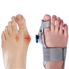 Bunions Corrector Toe Spacer for Bunions with Adjustable Knob Hinge, Silicone Toe Spreader Brace for Day and Night Wear