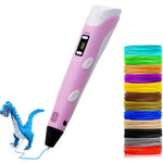 Tuzwa 3D Printing Pen – Adjustable 160–235°C Temperature, Variable Speed, 1.75mm PLA/ABS Filament Support & 5-Min Auto Standby
