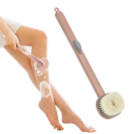 Body Scrubber for Shower, Long Handle Back Scrubber with Soap Dispenser – image 8