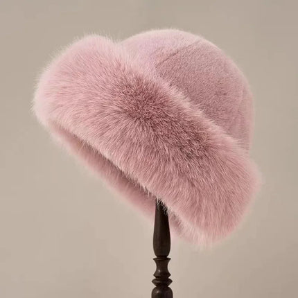 Bucket Hat for Women, Fuzzy Warm Winter Hats for Cold Weather – image 7