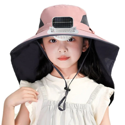 Kids Cooling Hat, Wide Brim Sun Hat UPF 50+ for Summer Outdoor – image 13