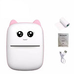 Tuzwa Mini Thermal Label Printer – Bluetooth Inkless Portable Label Maker, 200DPI, Auto-Cutter, iOS & Android