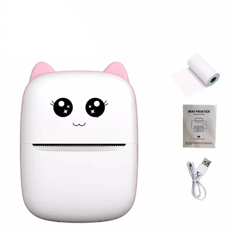 Tuzwa Mini Thermal Label Printer – Bluetooth Inkless Portable Label Maker, 200DPI, Auto-Cutter, iOS & Android