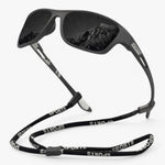 Tuzwa Polarized Sports Sunglasses – UV Protection, Scratch-Resistant Lenses for Outdoor Activities