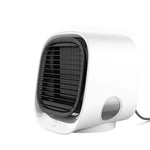 Tuzwa Portable Mini Air Cooler – USB Personal Cooling Fan, 3 Speeds, 300ml Water Tank & 7-Color Night Light