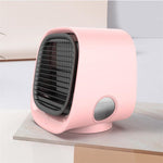 Tuzwa Portable Mini Air Cooler – USB Personal Cooling Fan, 3 Speeds, 300ml Water Tank & 7-Color Night Light