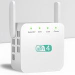 Tuzwa WiFi Range Extender – Dual-Band 2.4GHz & 5GHz WiFi Extender with High-Gain External Antennas, Gigabit Ethernet & Plug-In Setup
