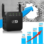 Tuzwa WiFi Range Extender – Dual-Band 2.4GHz & 5GHz WiFi Extender with High-Gain External Antennas, Gigabit Ethernet & Plug-In Setup