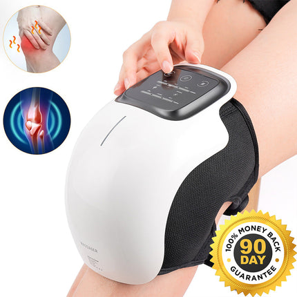 Knee Massager with Heat, Red Light Therapy Device with Vibration for Knee Pain Relief, Portable Knee Massager for Home