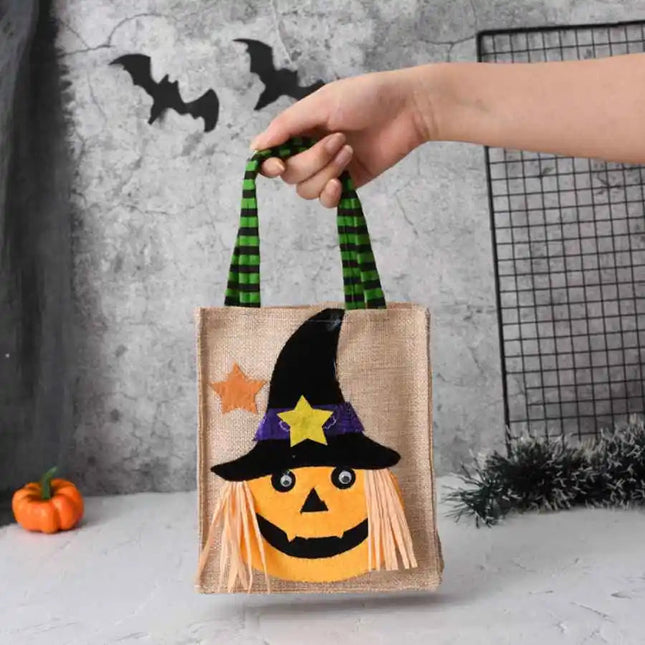 Halloween Treat Bags, Trick or Treat Bag in Pumpkin Design