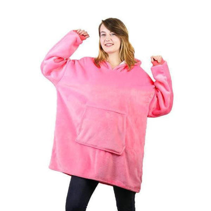Oversized Sweater Blanket Hoodie Fleece Lining, Oversized Hoodie Wearable Blanket Wide Sleeves – media 10