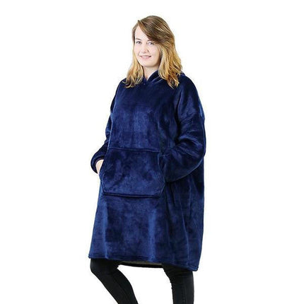 Oversized Sweater Blanket Hoodie Fleece Lining, Cozy Sweater Blanket – media 13