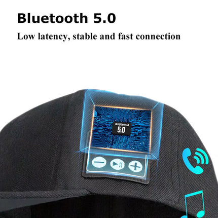 Waterproof Music Hat, Bluetooth Speaker Baseball Cap for Hands Free Calls