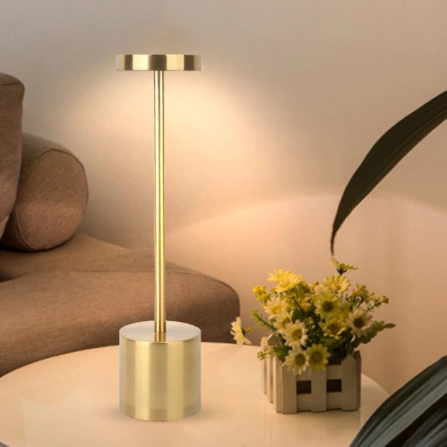 Cordless Table Lamp for Bedroom, Rechargeable Living Room Table Lamp