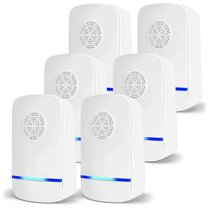 Ultrasonic Pest Repeller 6 Pack, Plug In Indoor Mouse and Rodent Deterrent for Mice, Rats, Roaches and Mosquitoes