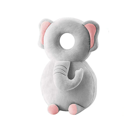 Infant Head Protector Backpack, Mesh and Plush Animal Designs – image 12