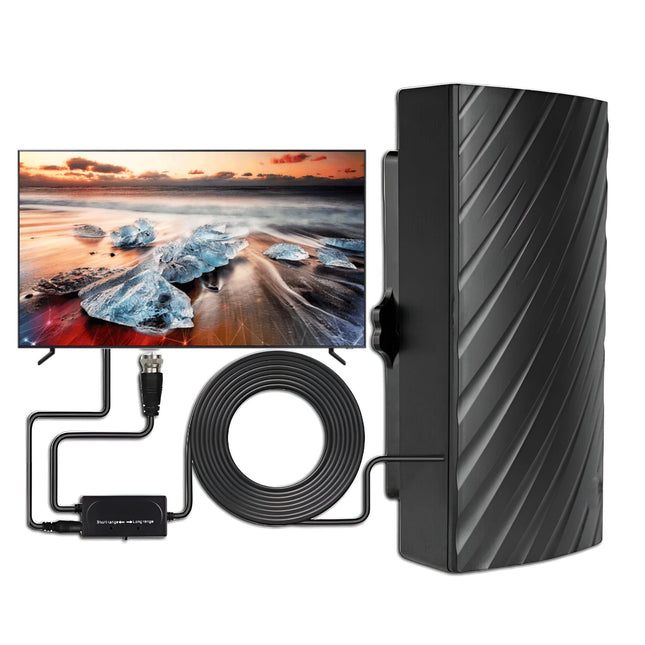 Indoor TV Antenna, Amplified Digital TV Antenna for Smart TV, Indoor Outdoor HDTV Antenna for Local Channels