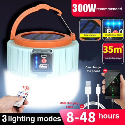Camping Lantern with Remote Control, Camping Light and Solar Flashlight