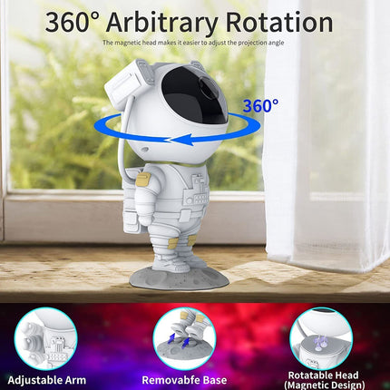 Astronaut Galaxy Projector Night Light, Star Projector with 8 Nebula Effects – image 6