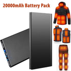 Portable Charger, 20000mAh Power Bank with LED Flashlight, Battery for Heated Jacket, Rechargeable Battery Pack