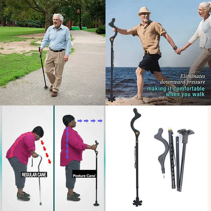 Walking Canes for Seniors, Adjustable Walking Cane with Ergonomic Handle - image 12