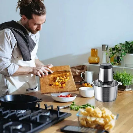 Electric Vegetable Chopper, Electric Food Chopper with 2 Speeds – image 10