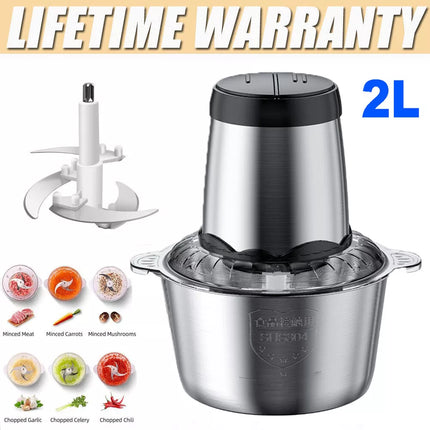 Electric Vegetable Chopper, Electric Food Chopper with 2 Speeds
