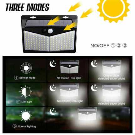 Outdoor Solar Lights with Motion Sensor, Outdoor Floodlight with 208 LEDs for Porch and Fence – image 5