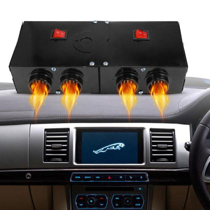 Portable Car Heater, 12V Car Heater and Windshield Defroster, Car Defroster with Ceramic Heating Element