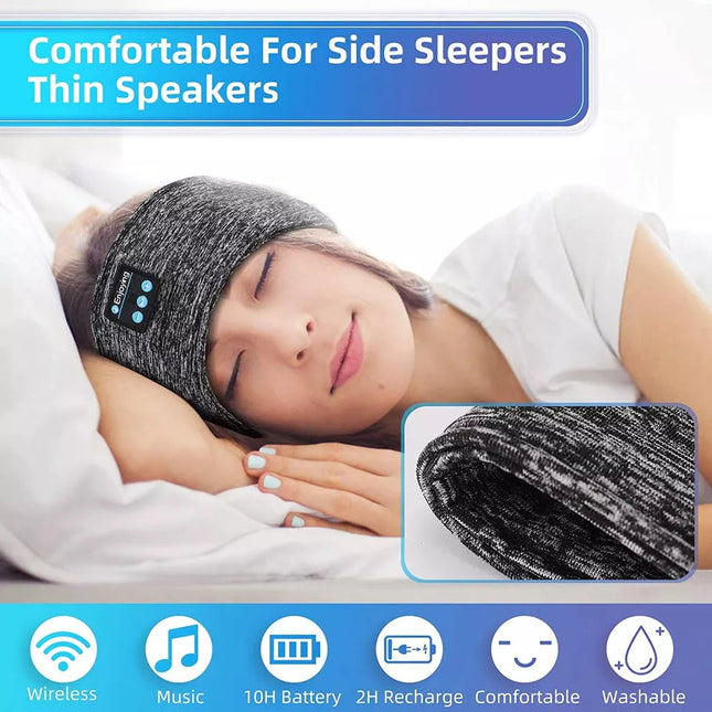 Noise Cancelling Sleep Headphones, Bluetooth Sleep Mask with Headphones